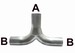 Simons T-stykke / forgrener 89mm->2x76mm