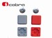 Cobra fjernbetjening knapper r�d/gr�
