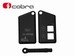 Cobra fjernbetjening hus T7727 (med r�d og gr� knap)